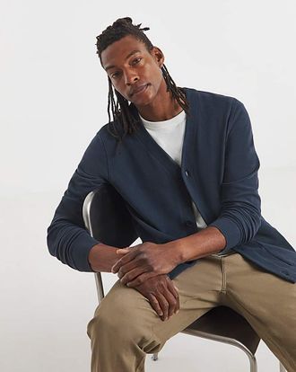 Jacamo Jersey Cardigan - Navy