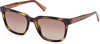 Guess GU00050 Polarized 52H Mens Sunglasses Tortoiseshell Size 54