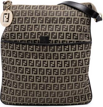 Fendi Pre-owned Fendi Zucchino Canvas Crossbody Ladies 8BT151 YNV 109 2415