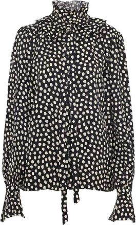 Chlo&eacute; Overhemden, Dames, Beige, S, Polkadot Blouse