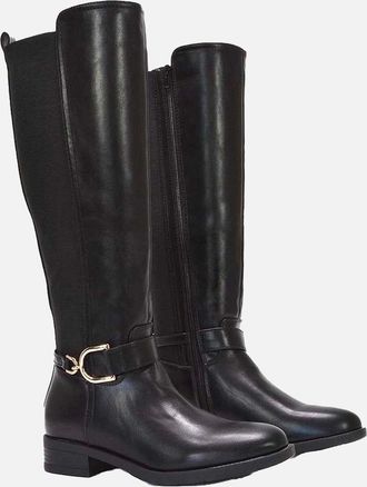 XY London Womens XY London Womens/Ladies Tracey Low Heel Mid Calf Boots - Black - Size: 7