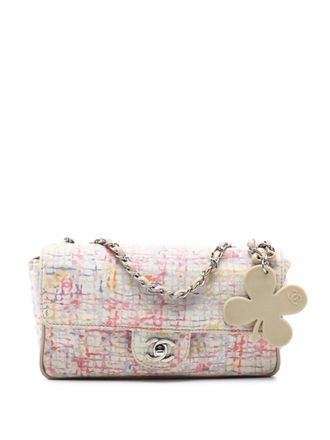 Chanel 2004-2005 Small Printed Canvas Watercolor Clover Flap shoulder bag - Rosa