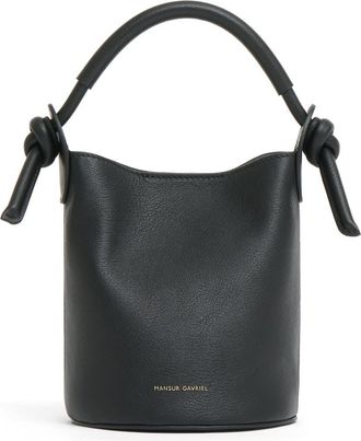 Mansur Gavriel Mini Mini Fortuna Bucket Bag in Black at Nordstrom