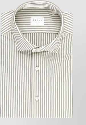 Xacus striped long-sleeve shirt