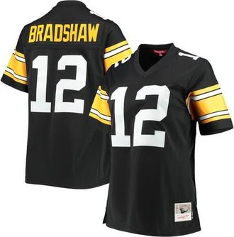Mitchell & Ness Womens Mitchell & Ness Terry Bradshaw Black Pittsburgh Steelers Legacy Replica Player Jersey at Nordstrom, Size Small