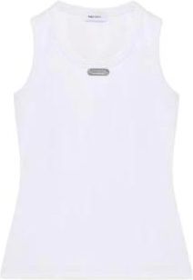 Alexander McQueen Mujer, Camisetas, Blanco, Talla: M