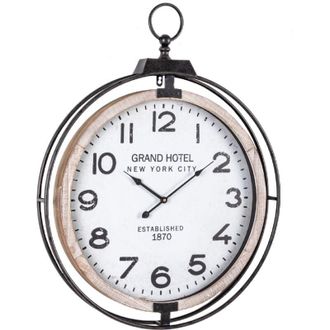 BIZZOTTO Bizzotto - Orologio da parete Ticking in acciaio a batteria h 62x7x79 cm