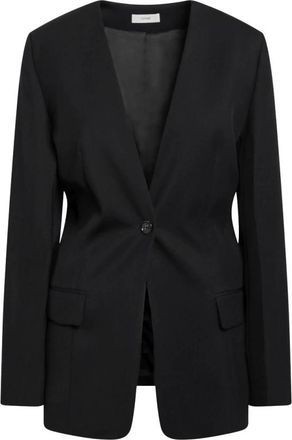Toteme Slouch Blazer - Dames - Blazers - Zwart - M - Wol - Jassen