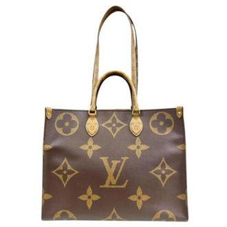 Louis Vuitton Pre-owned Tote Bags, female, Brown, Size: ONE SIZE Pre-owned Canvas Tote Bag