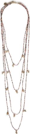 Red Valentino Necklaces, female, Multicolor, Size: ONE SIZE Elegant Multi-layer Necklace