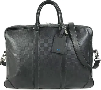 Louis Vuitton Damier Infini Black Onyx Damier Infini Briefcase (Pre-Owned)