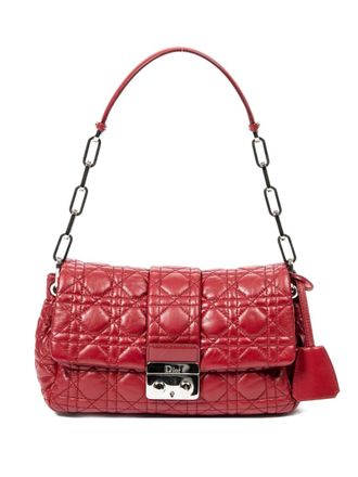 Dior Cannage shoulder bag - women - Leather - One Size - Red