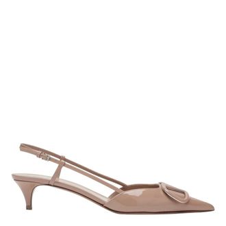 Valentino Garavani VLogo Signature Slingback Pump 40mm - female - Valentino Garavani - Pumps - Pink - 8 UK - Shoes