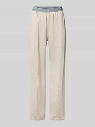 Kenzo Wide Fit Sweatpants mit Logo-Stitching in Weiss, Gr&ouml;&szlig;e L