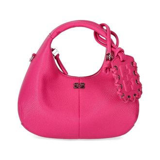 Ganni Handbags, female, Pink, Size: ONE SIZE Mini Hobo Handbag