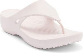 Crocs Kadee Wedge Flip Flop in Barely Pink at Nordstrom Rack, Size 10