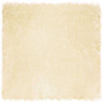 vidaXL Alfombra De Imitaci&oacute;n De Piel De Oveja Tafalla Crema Poli&eacute;ster Vidaxl