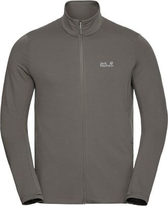 Jack Wolfskin Litestride Fullzip Fleecejacke f&uuml;r Herren | grau