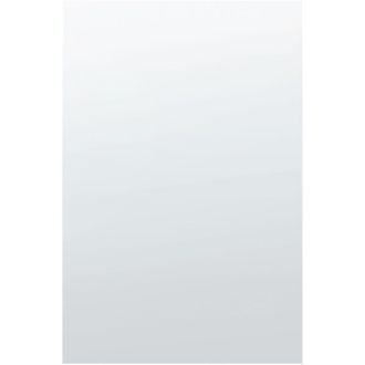 Beliani Beliani - Espejo De Pared De Vidrio Plateado 40 X 60 Cm Sin Marco Accesorio Angers