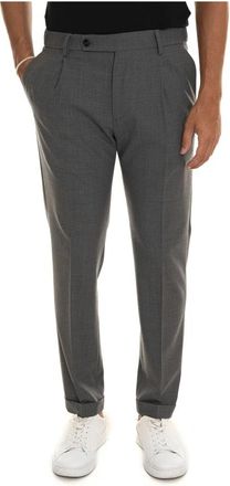 Berwich Retro Chino Broek - Heren - Nette broeken - Grijs - XL - Wol - Broeken
