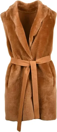 DESA 1972 Caramel Shearling Leather Vest