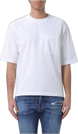 Dsquared2 Pocket Loose Fit T-Shirt - Heren - T-shirts - Wit - M - Katoen - Tops