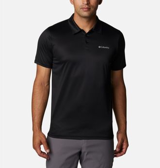 Columbia Poloshirt COLUMBIA, Herren, Gr. XXL (56), schwarz, Obermaterial: 100% Polyester, Shirts Poloshirt, lockere Passform, Kurzarm, f&uuml;r Wanderungen und akti
