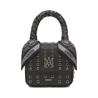 Amiri Handbags, female, Black, Size: ONE SIZE Nano MA Stud Bag