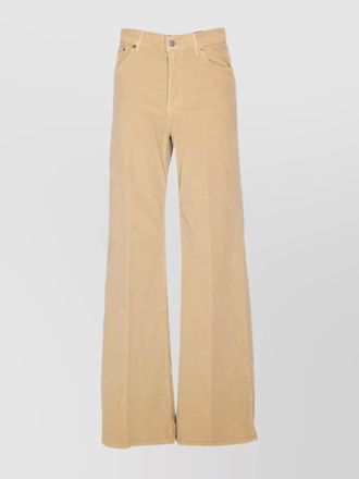Dondup velvet-effect wide-leg jeans