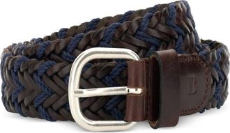 Boggi Milano Cintura in pelle intrecciata - Marrone