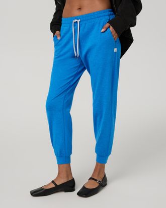 Vuori Clothing Performance Jogger Pants | Regatta Blue Heather | XS, Size Extra Small