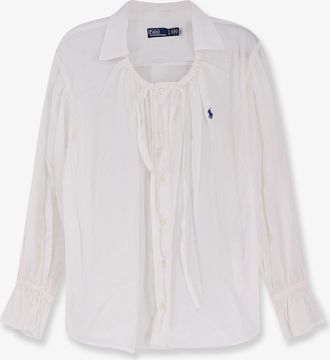 Ralph Lauren Camicia in cotone con dettaglio coulisse - POLO RALPH LAUREN - gender_Woman