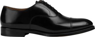 Doucal's Oxford Cap Toe - Heren - Nette schoenen - Zwart - 45 EU - Leer - Schoenen