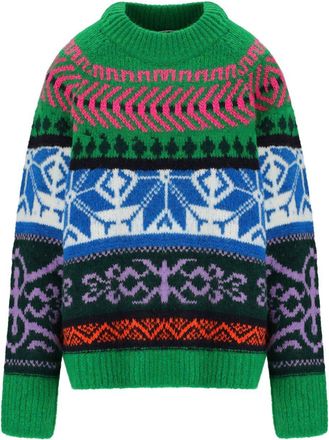 Essentiel Irelando Green Crewneck Sweater