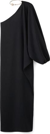 Mango One-Shoulder Maxi Dress in Black at Nordstrom, Size 4
