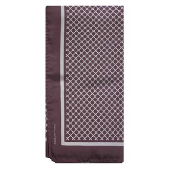Tagliatore Foulard in Seta a Stampa Geometrica - - Accessories - Uomo - Viola - ONE SIZE