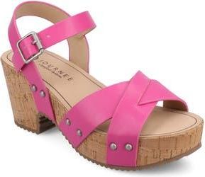 Journee Collection Platform Sandal in Hot Pink at Nordstrom Rack, Size 7.5 M