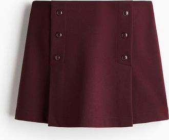 H&M Skort mit Knöpfen vorn - Red