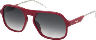 Zadig&Voltaire Womens SZV365-5709FA SZV365 57 5709FA Sunglasses - Dark Red - One Size