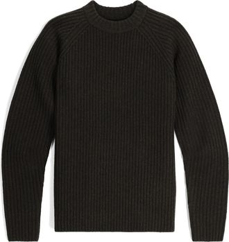 Royal Robbins Rockcraft Crewneck Merino Wool Sweater in Black Olive Htr at Nordstrom, Size Xx-Large