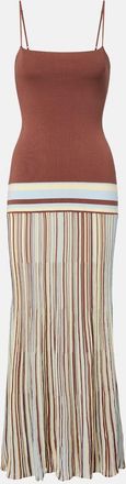 Faithfull The Brand Citara striped cotton-blend maxi dress