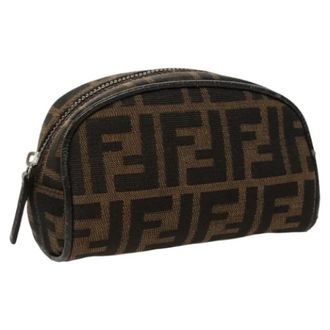 Fendi Pre-owned Canvas pouches - Dames - Vintage Clutch - Bruin - ONE Size - Vintage