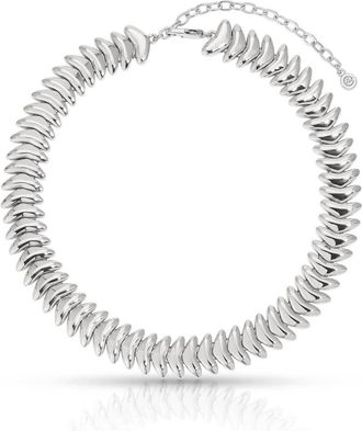 Ettika Womens Metal Moderna Necklace In Silver