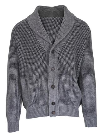 Ermenegildo Zegna Cardigan con scollo a scialle - Grigio