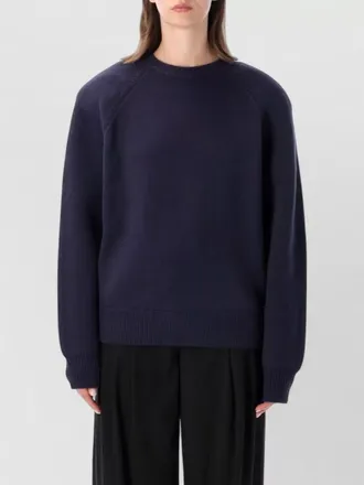 Frankie Shop wool-blend ribbed padded-shoulder sweater