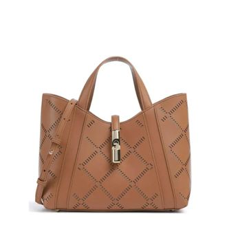 Furla Handbags, female, Brown, Size: ONE SIZE Goccia S Tote