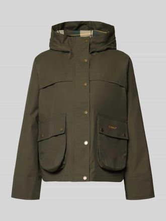 Barbour Regular Fit Funktionsjacke aus Baumwoll-Mix Modell BAYTHORPE in Oliv, Gr&ouml;&szlig;e 40