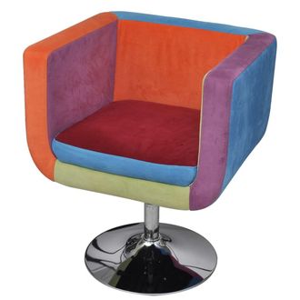 vidaXL Sill&oacute;n De Tela De Dise&ntilde;o Patchwork Vidaxl