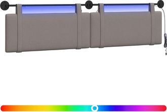 vidaXL Cabecero Colgante Topo Tela Vidaxl