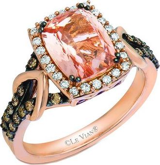 Le Vian Peach Morganite 14K Rose Gold 2.04 Ct. Tw. Diamond & Gemstone Ring